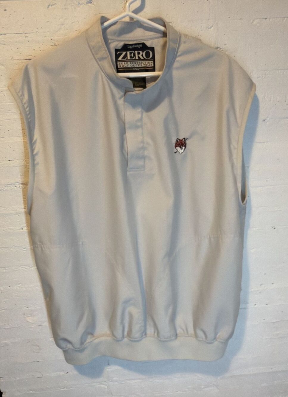 Zero Restriction Golf Lightweight Men’s Golf Vest 1/4-Snap Lg EUC